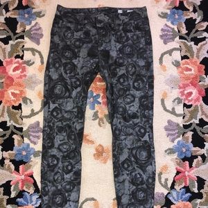 Miss Me Skinny Black Patterned Jeans